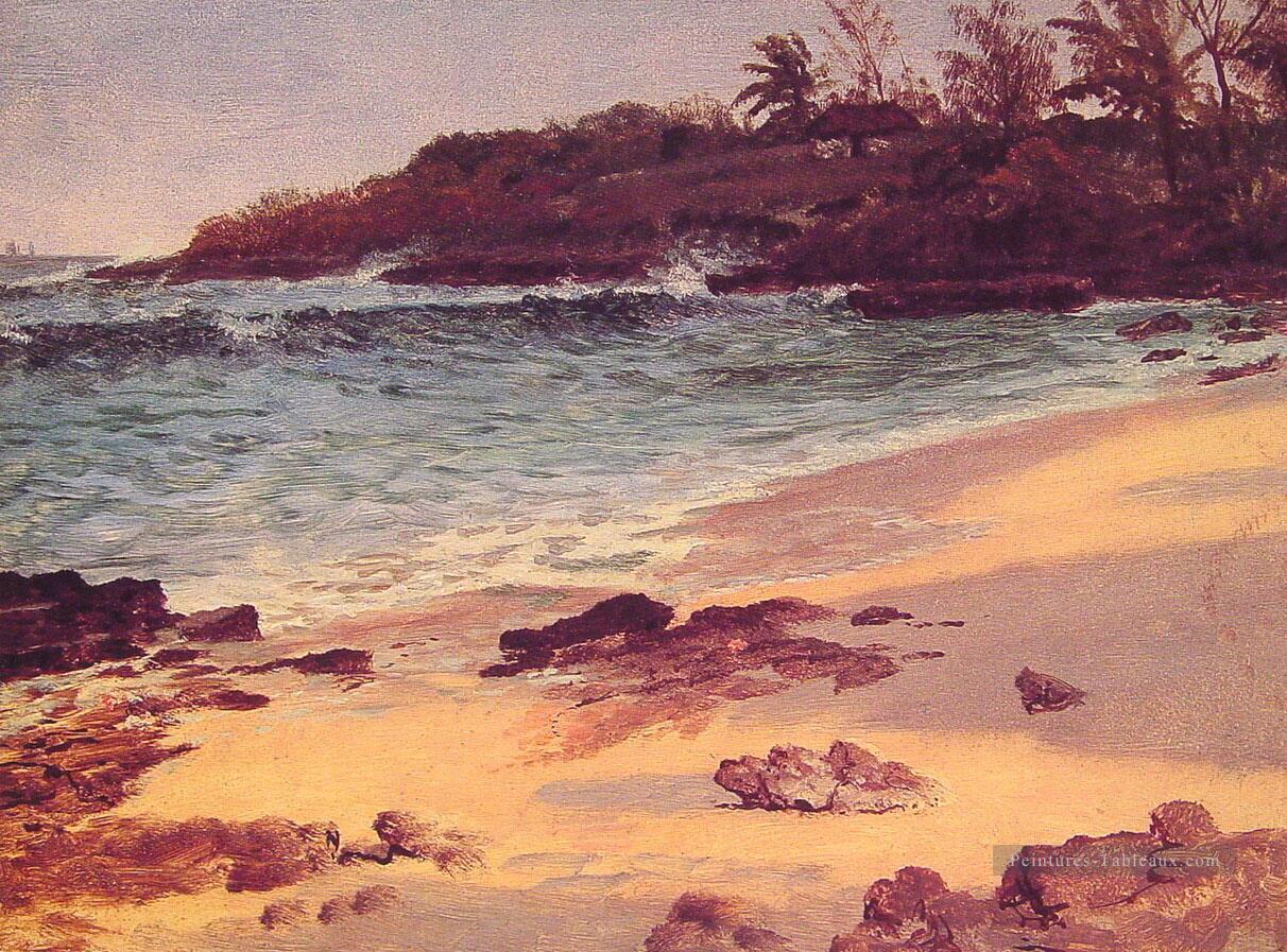 Bahama Cove Albert Bierstadt Plage Peintures à l'huile